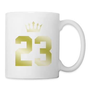 23 Couronne numérique - Mug blanc - blanc - Droite