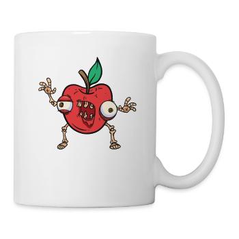 Halloween Apple Zombie Food Fruit Monster Spooky - Mug - white - Right