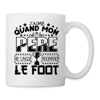 Le Foot | Mon Père et Le football - Mug blanc - blanc - Droite