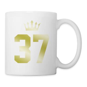 37 Couronne numérique - Mug blanc - blanc - Droite