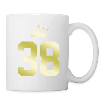 38 Couronne numérique - Mug blanc - blanc - Droite