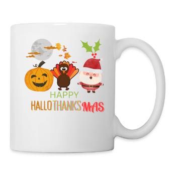 Happy hallo,thanks,mas, happy holidays - Mug - white - Right