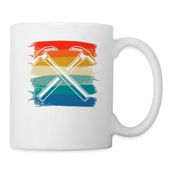 Retro Vintage Classic Carpenter Carpentry - Tasse - Weiß - Rechts