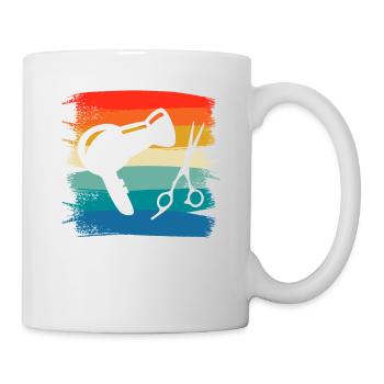 Rétro Vintage Classic Esthéticienne Cosmétologue - Mug blanc - blanc - Droite