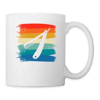 Coiffure Retro Vintage Classic Barber - Mug blanc - blanc - Droite