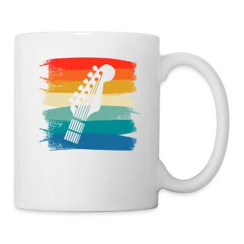 Retro Vintage Classic Guitarist Guitar - Tasse - Weiß - Rechts