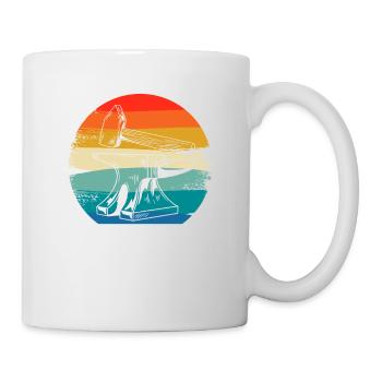 Retro Vintage Classic Blacksmith Blacksmithing - Tasse - Weiß - Rechts