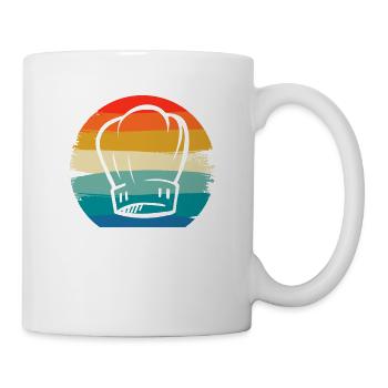 Retro Vintage Classic Chef Cook Cooking - Tasse - Weiß - Rechts