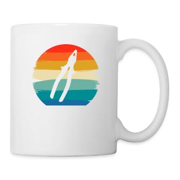 Retro Vintage Classic Electrician Electrical - Tasse - Weiß - Rechts