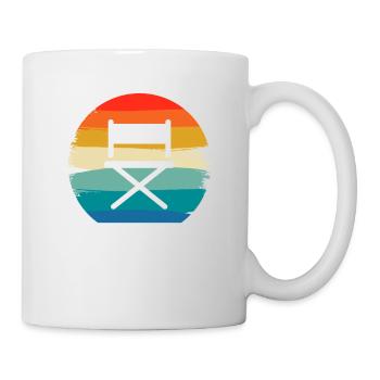 Retro Vintage Classic Director Filmmaking - Tasse - Weiß - Rechts