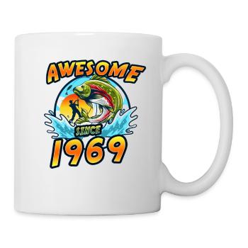 Awesome since 1969. Angel, Angler Birthday - Mug - white - Right