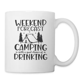 Hiking Hikers Camping funny saying - Mug - white - Right