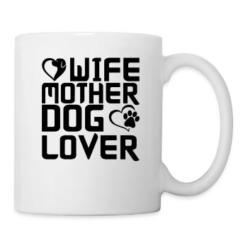 Femme Mère Chien amoureux - Mug blanc - blanc - Droite