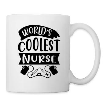 L’infirmière la plus cool au monde - Mug blanc - blanc - Droite