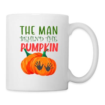 Halloween Pregnancy for The Man Behind The Pumpkin - Mug - white - Right
