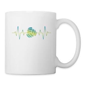 Volleyball Équipe de volleyball de plage Joueurs de club - Mug blanc - blanc - Droite