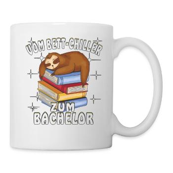 VOM BETT-CHILLER ZUM BACHELOR - Tasse - Weiß - Rechts