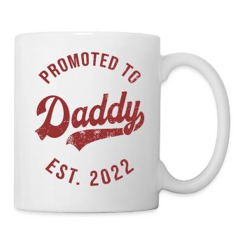 Mens Funny 1ère fois Papa Est 2022 Première fête des pères - Mug blanc - blanc - Droite