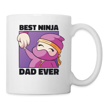 Vatertag Ninja Papa Kampfsport Papa Lustig - Tasse - Weiß - Rechts