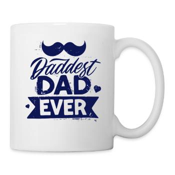 Papa aller Zeiten lustiger Vatertag mit Schnurrbart - Tasse - Weiß - Rechts