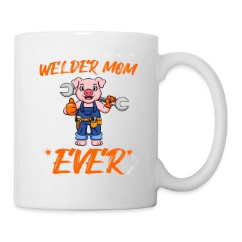 Best Welder Mom Ever Metal Work Crafts Mother - Mug - white - Right