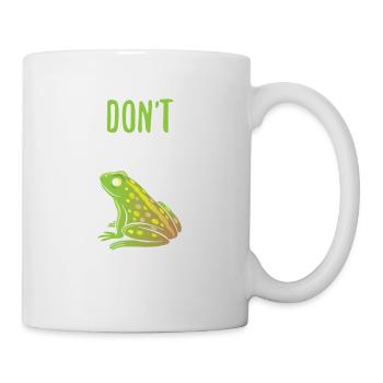 Ne vous inquiétez pas Soyez houppy pour les amateurs de grenouilles - Mug blanc - blanc - Droite