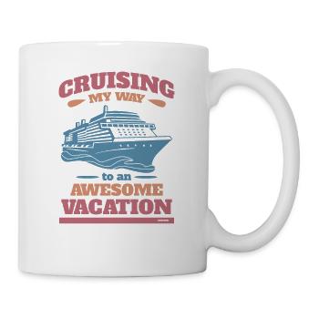 Cruise to an incredible vacation - Mug - white - Right