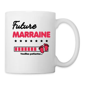 Future Marraine cadeau naissance future Marraine - Mug blanc - blanc - Droite