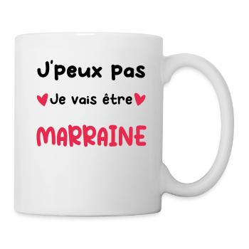 Annonce grossesse Marraine je vais être Marraine - Mug blanc - blanc - Droite
