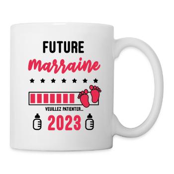 Future Marraine 2023 Annonce grossesse Marraine - Mug blanc - blanc - Droite