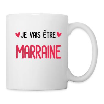 je vais être Marraine Annonce grossesse Marraine - Mug blanc - blanc - Droite