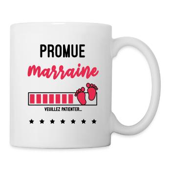 promue Marraine cadeau naissance future Marraine - Mug blanc - blanc - Droite