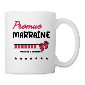 Promue Marraine future Marraine - Mug blanc - blanc - Droite