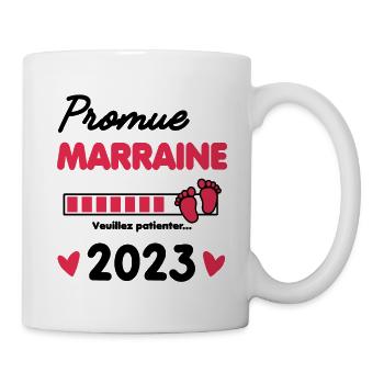 promue Marraine 2023 future Marraine - Mug blanc - blanc - Droite