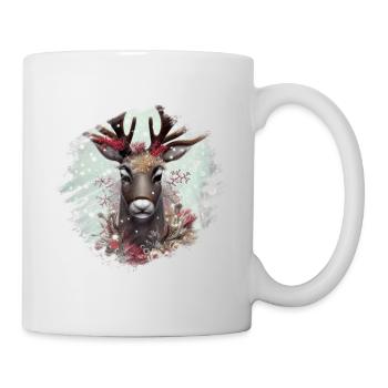 Noël des rennes - Mug blanc - blanc - Droite