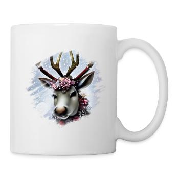 Noël des rennes - Mug blanc - blanc - Droite