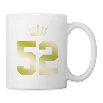 52 Couronne numérique - Mug blanc - blanc - Droite