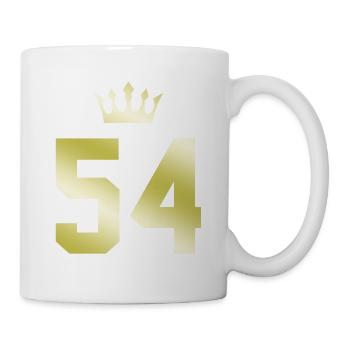 54 Couronne numérique - Mug blanc - blanc - Droite