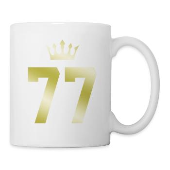 77 Number crown - Mug - white - Right