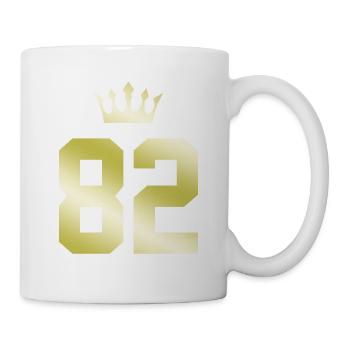 82 Couronne numérique - Mug blanc - blanc - Droite