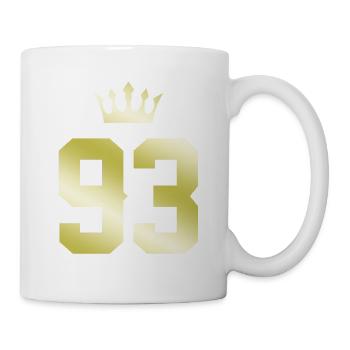 93 Number crown - Mug - white - Right