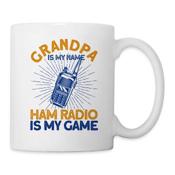 Radioamateur radioamateur code Morse transmettre Gesche - Mug blanc - blanc - Droite