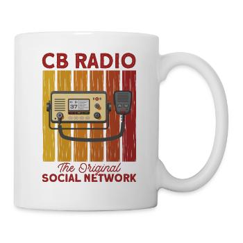 Morse code transmits amateur radio - Mug - white - Right