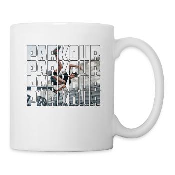 parkour - Tasse - Weiß - Rechts