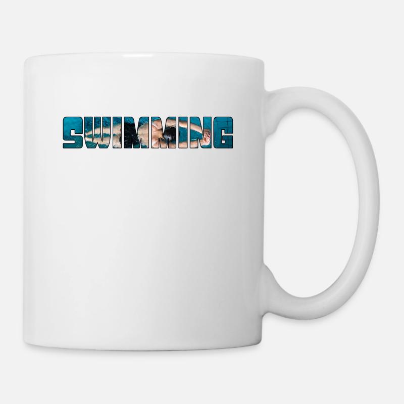 Schwimmen - Tasse - Weiß