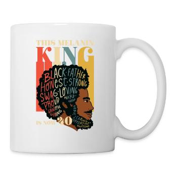 Dieser Melaninkönig Ist Jetzt 40 Juneteenth 40th - Tasse - Weiß - Rechts
