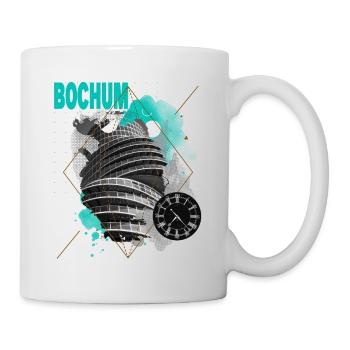 Bochum Deutschland Stadt Skyline Vintage Retro - Tasse - Weiß - Rechts