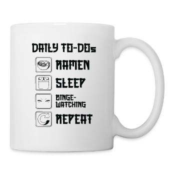 Fan de cinéma Daily Binge Watcher Ramen Lover - Mug blanc - blanc - Droite