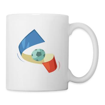 Fußball Frankreich - Tasse - Weiß - Rechts