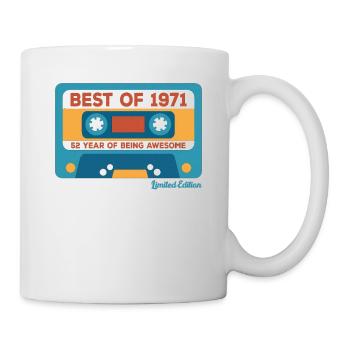 1971 Vintage Vintage Retro Birthday Gift - Mug - white - Right